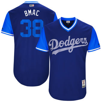 Men's Los Angeles Dodgers Brandon McCarthy BMac Majestic Royal 2017 Players Weekend Authentic Jersey