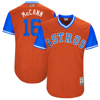 Men's Houston Astros Brian McCann McCann Majestic Orange 2017 Players Weekend Authentic Jersey