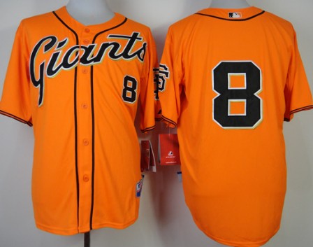 San Francisco Giants #8 Hunter Pence Orange Jersey