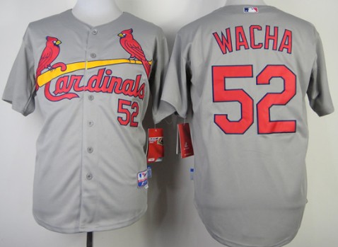 St. Louis Cardinals #52 Michael Wacha Gray Jersey