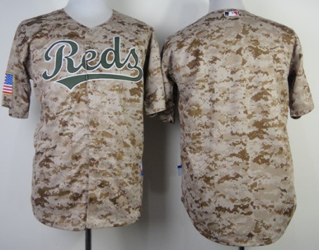 Cincinnati Reds Blank 2014 Camo Jersey