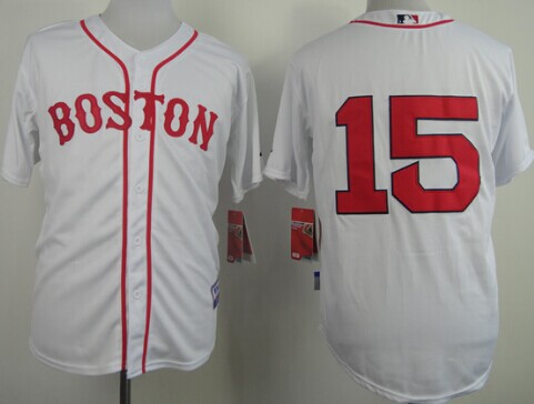 Boston Red Sox #15 Dustin Pedroia 2014 White Jersey