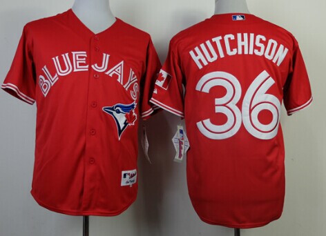 Toronto Blue Jays #36 Drew Hutchison Red Jersey