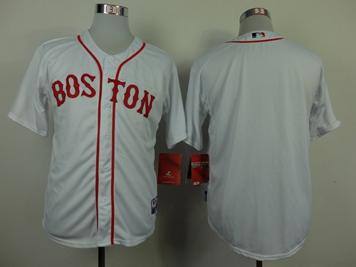 Boston Red Sox Blank 2014 White Jersey