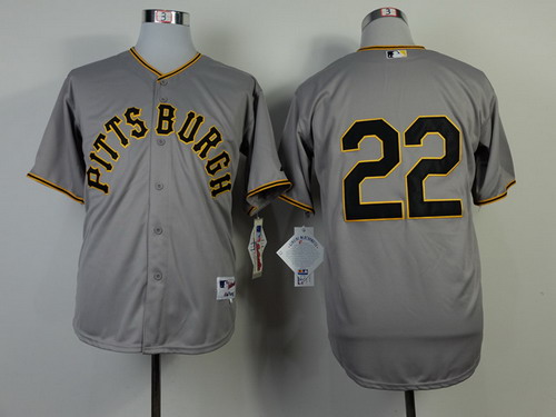 Pittsburgh Pirates #22 Andrew McCutchen 1953 Gray Jersey