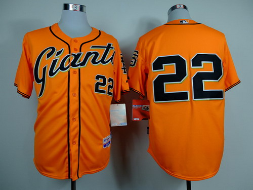 San Francisco Giants #22 Jake Peavy Orange Jersey