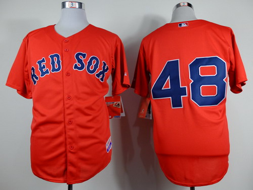 Boston Red Sox #48 Pablo Sandoval Red Jersey