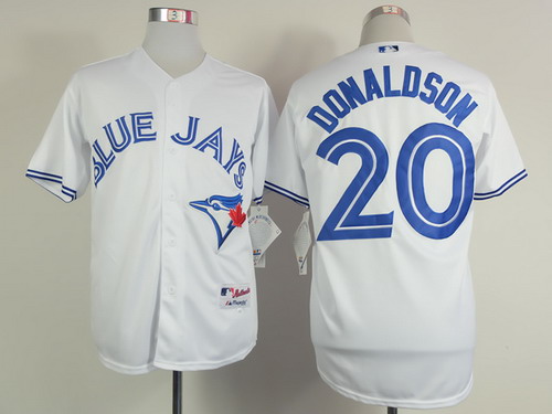 Toronto Blue Jays #20 Josh Donaldson White Jersey