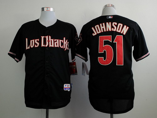 Arizona Diamondbacks #51 Randy Johnson 2015 Black Cool Base Jersey