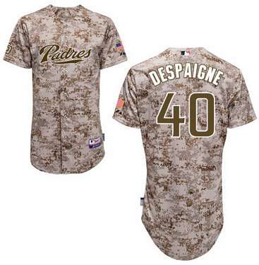 San Diego Padres #40 Odrisamer Despaigne 2014 Camo Jersey