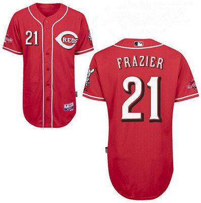 Men's Cincinnati Reds #21 Todd Frazier Red Jersey