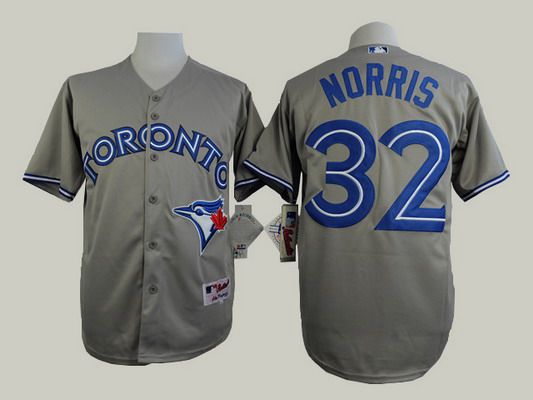 Men's Toronto Blue Jays #32 Daniel Norris Gray Jersey