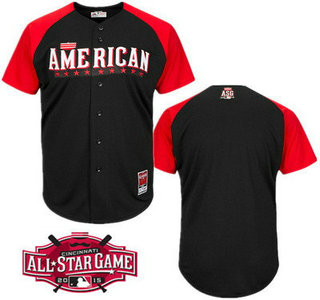 American League Blank 2015 MLB All-Star Black Jersey