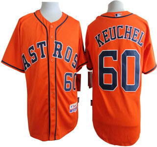 Houston Astros #60 Dallas Keuchel Orange Jersey