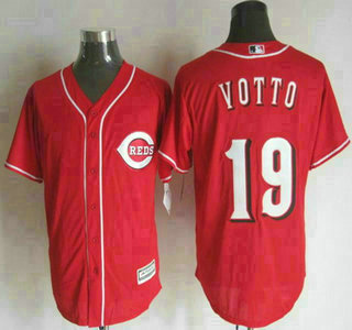 Men's Cincinnati Reds #19 Joey Votto Alternate Red 2015 MLB Cool Base Jersey