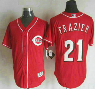 Men's Cincinnati Reds #21 Todd Frazier Alternate Red 2015 MLB Cool Base Jersey