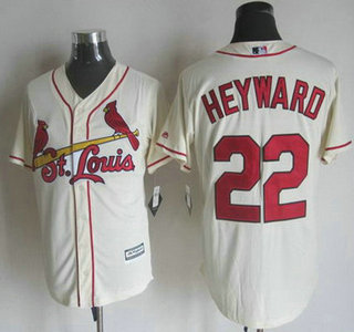 Men's St. Louis Cardinals #22 Jason Heyward Alternate Cream 2015 MLB Cool Base Jersey