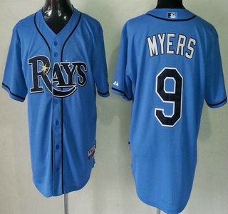 Tampa Bay Rays #9 Wil Myers Light Blue Cool Base MLB Jersey