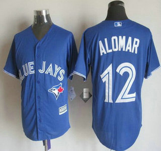 Men's Toronto Blue Jays #12 Roberto Alomar Alternate Blue 2015 MLB Cool Base Jersey