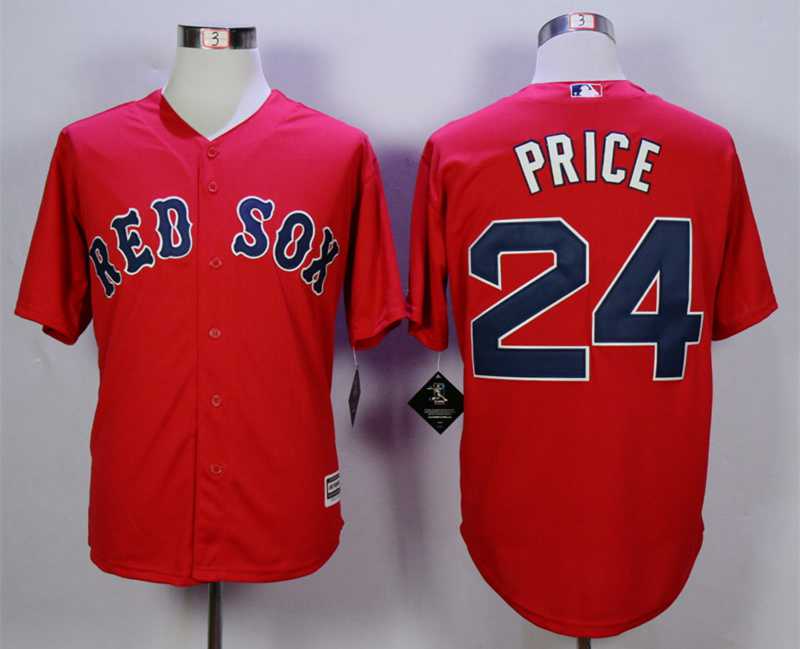 Men's Boston Red Sox #24 David Price Red New Cool Base Jersey