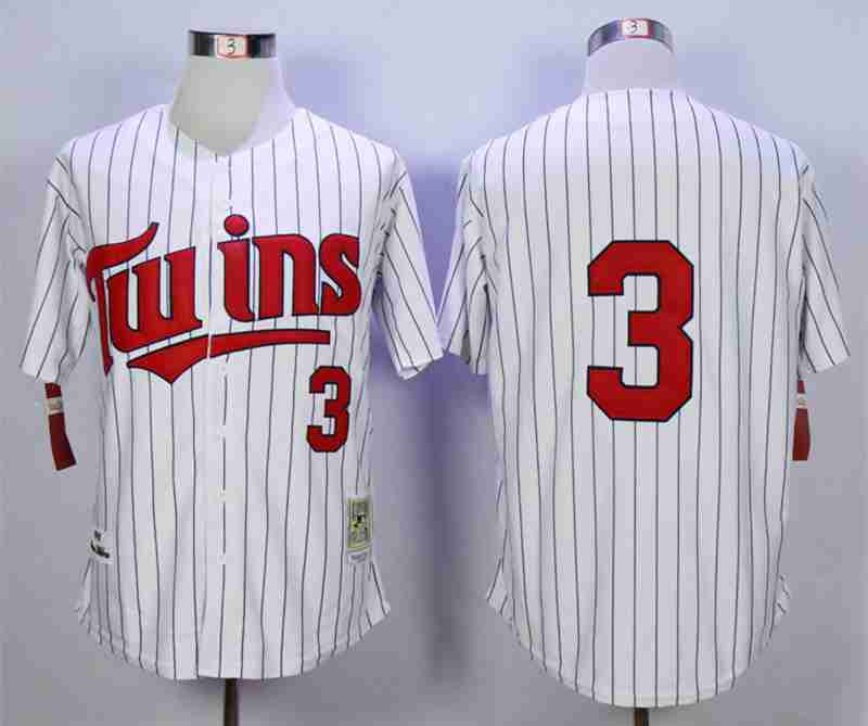 Men's Minnesota Twins #3 Harmon Killebrew White 1991 Throwback Jersey