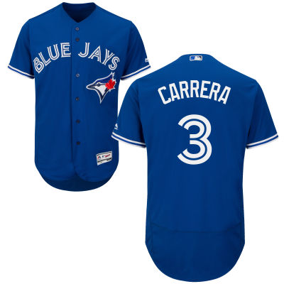 Men's Toronto Blue Jays #3 Ezequiel Carrera Royal Blue 2016 Flexbase Majestic Baseball Jersey