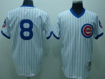 Chicago Cubs #8 Andre Dawson 1987 White Throwback Jersey