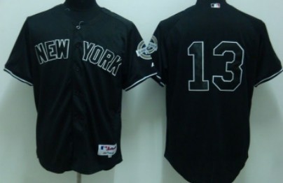 New York Yankees #13 Alex Rodriguez Black Jersey