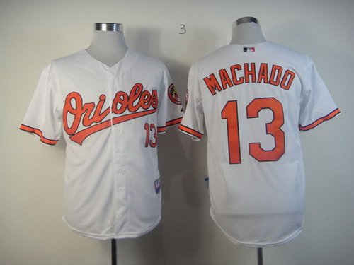 Baltimore Orioles #13 Manny Machado White Jersey