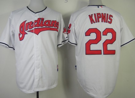 Cleveland Indians #22 Jason Kipnis White Jersey