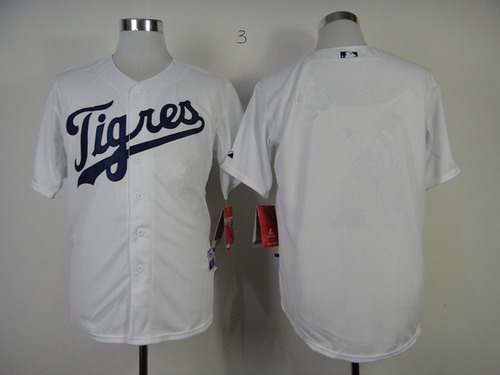 Detroit Tigers Blank 2013 White Jersey