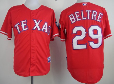 Texas Rangers #29 Adrian Beltre 2014 Red Jersey