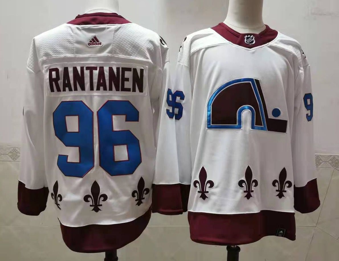 Men's Colorado Avalanche #96 Mikko Rantanen White 2021 Retro Stitched NHL Jersey