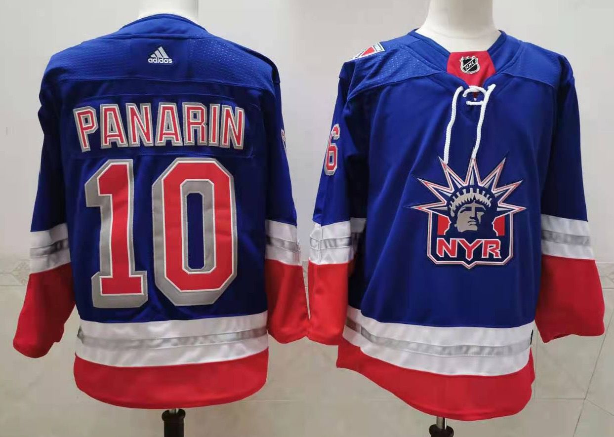 Men's New York Rangers #10 Artemi Panarin Light Blue 2021 Retro Stitched NHL Jersey