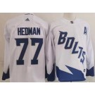 Men's Tampa Bay Lightning #77 Victor Hedman White 2022 Stadium Series Authentic Jersey