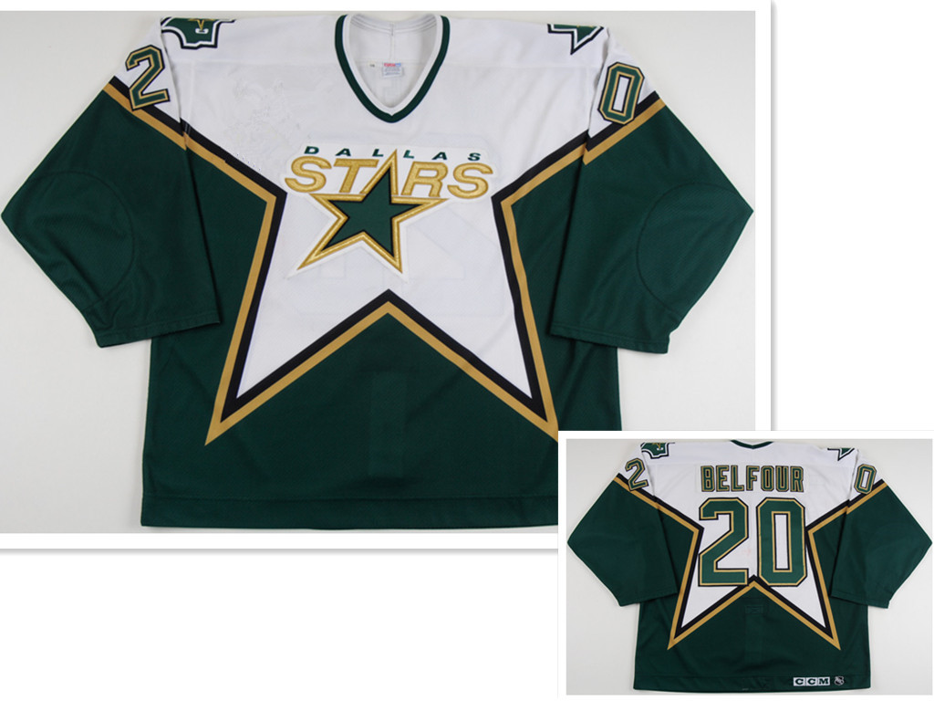 Men's Dallas Stars #20 Eddy Balfour CCM Throwback Home NHL Jersey