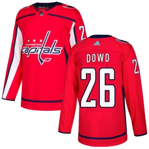 Men's Washington Capitals #26 Nic Dowd Adidas Authentic Home Jersey - Red