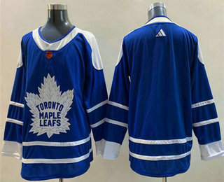 Men's Toronto Maple Leafs Blank Blue 2022 Reverse Retro Stitched Jersey