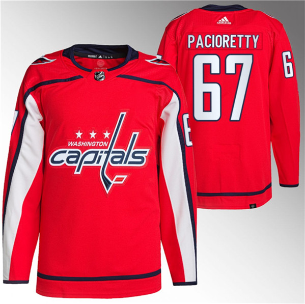 Men's Washington Capitals #67 Max Pacioretty Red Stitched Jersey