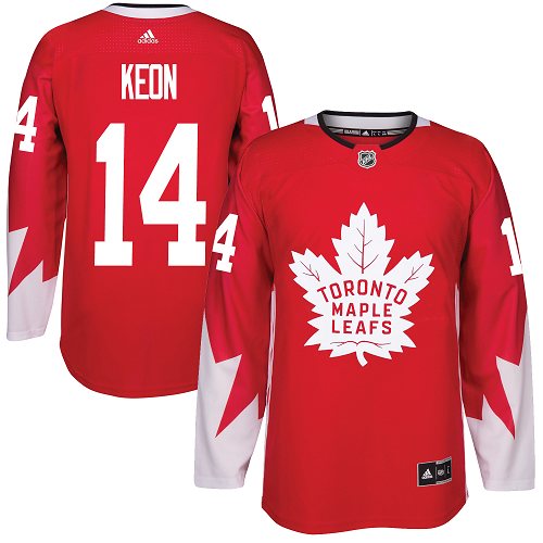 Adidas Toronto Maple Leafs #14 Dave Keon Red Team Canada Authentic Stitched NHL Jersey