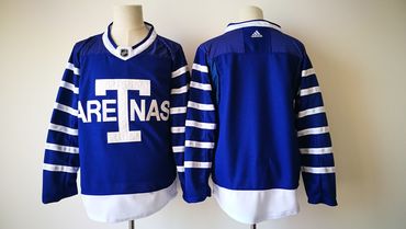 Men's Toronto Maple Leafs Blank Royal Blue Arenas 2017-2018 Hockey Stitched NHL Jersey