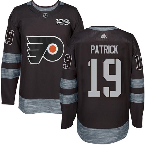 Adidas Flyers #19 Nolan Patrick Black 1917-2017 100th Anniversary Stitched NHL Jersey