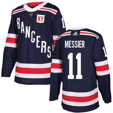 Adidas Rangers #11 Mark Messier Navy Blue Authentic 2018 Winter Classic Stitched NHL Jersey