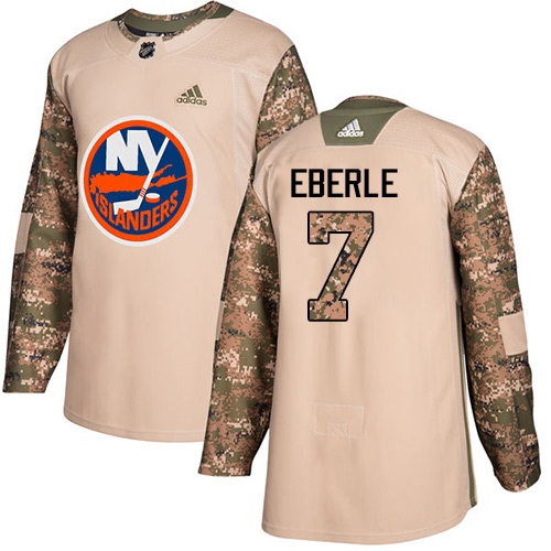 Adidas Islanders #7 Jordan Eberle Camo Authentic 2017 Veterans Day Stitched NHL Jersey