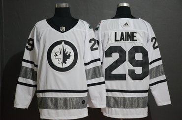 Men's Winnipeg Jets 29 Patrik Laine White 2019 NHL All-Star Adidas Jersey