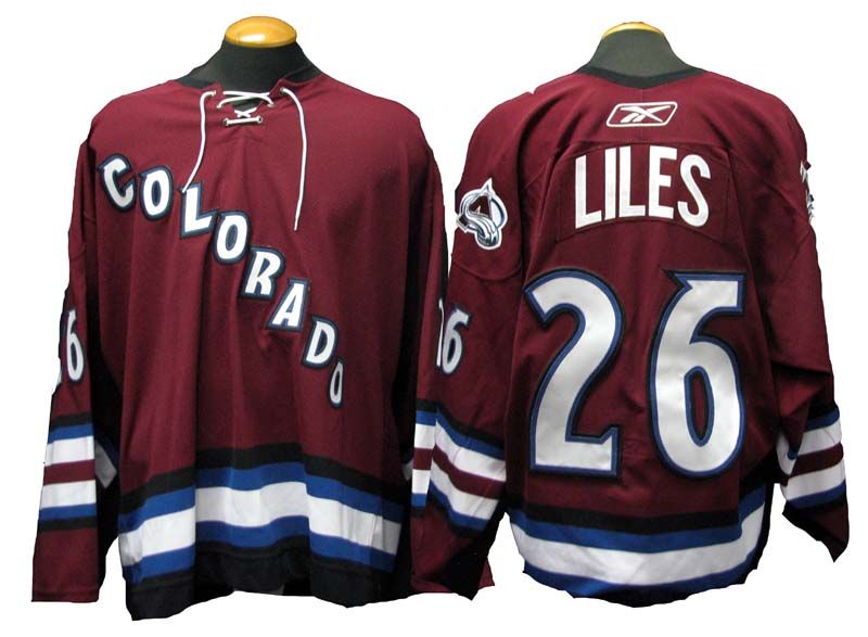 Men's Colorado Avalanche #26 John-Michael Liles Game-Used 2006-07 Alternate CCM Jersey