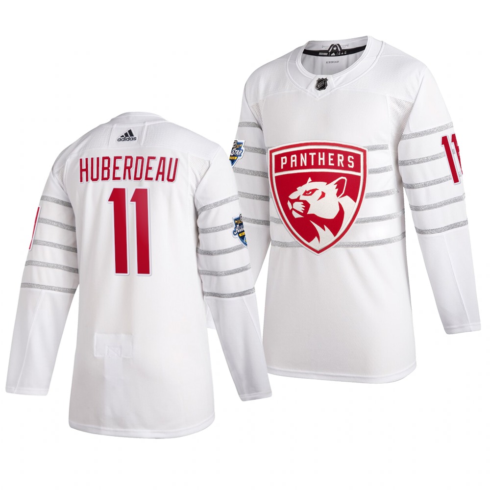 Men's Florida Panthers #11 Jonathan Huberdeau White 2020 NHL All-Star Game Adidas Jersey