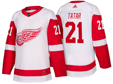 Men's Detroit Red Wings #21 Tomas Tatar White 2017-2018 adidas Hockey Stitched NHL Jersey