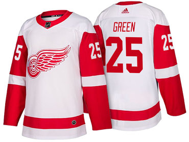 Men's Detroit Red Wings #25 Mike Green White 2017-2018 adidas Hockey Stitched NHL Jersey