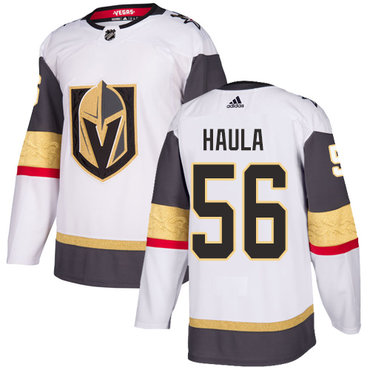 Adidas Golden Knights #56 Erik Haula White Road Authentic Stitched NHL Jersey